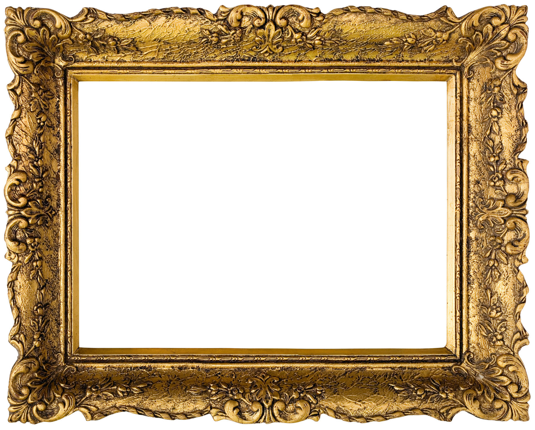 Golden Picture Frame Cutout